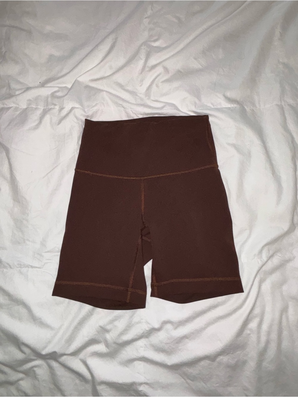 lululemon athletica Brown High-Rise Bike Shorts